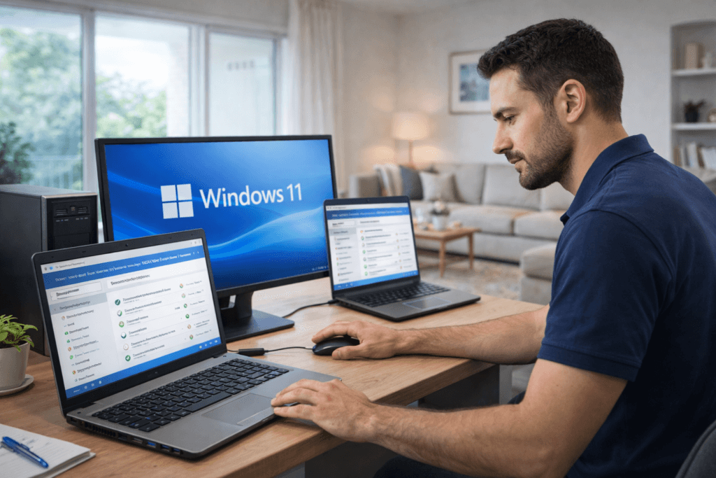 Technicien IT en vérification Windows 11